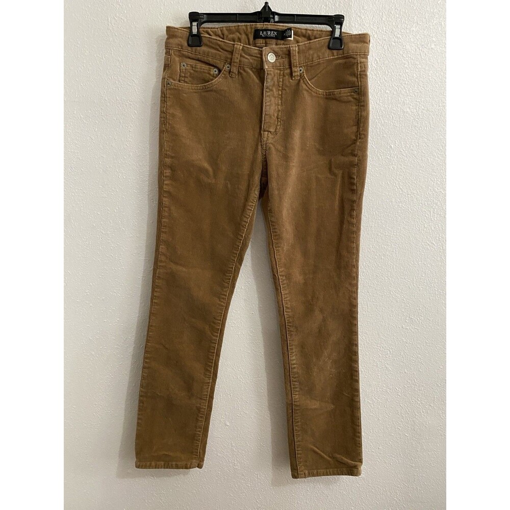 Lauren Ralph Lauren Black Label Women’s Brown Corduroy Pants 8 P